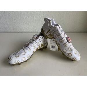 Adidas Freak 22 Big Mood Emoji White Gold Football  Soccer Cleats Men's Sz 13